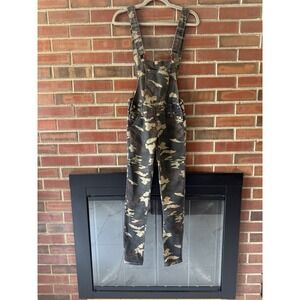 Camo Overalls Skinny Leg Adjustable Straps Size 1/2